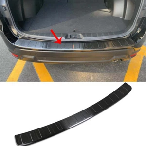 Black Rear Bumper Outside Sill Plate Guard Cover Fits Subaru Forester 2019-2024 - Picture 1 of 9