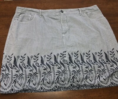 Croft Barrow 18 Algodón Rayas Skort #4114 Foto 1 de 4