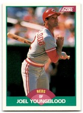 1989 Score Rookie & Traded Joel Youngblood Cincinnati Reds #66T