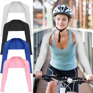 Women Arm Sleeve Cooling Shawl Shrug Sun Protection Anti-UV Outdoor Sport - Picture 1 of 17