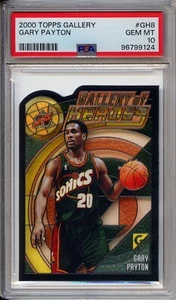 GARY PAYTON 2000 TOPPS GALLERY OF HEROES #GH8 PSA 10 GEM MINT! STAINED GLASS! - Picture 1 of 2