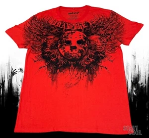 New Friday the 13th Machete Jason Crystal Lake Red 1980 Mens Vintage T-Shirt - Picture 1 of 2