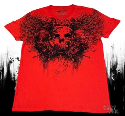 T-shirt uomo vintage nuova venerdì 13 machete Jason Crystal Lake rossa 1980 - Immagine 1 di 2
