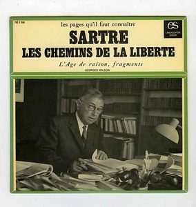 JEAN PAUL SARTRE 45 RPM LES CHEMINS DE LA LIBERTE (ENCYCLOPEDIE SONORE) - Foto 1 di 1