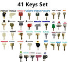 41 kluczy do koparek ciężki sprzęt zestaw kluczy zapłonowych JCB Doosan CAT JLG Volvo