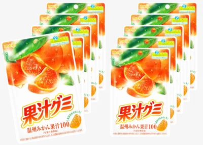 Meiji Kajyu Gomosa Mandarina Naranja 54g x10 Bolsas Japón Frutal Masticable Caramelo Conjunto a Granel Foto 1 de 2