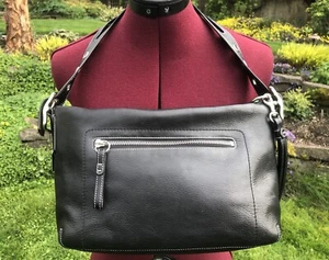 COACH Mint! East West Legacy Duffle Tassel Black Leather Shoulder Bag Purse EUC! - Picture 1 of 20