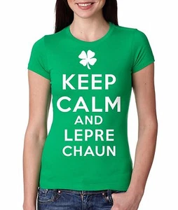 Camiseta de día de San Patricio Keep Calm And Call Leprechaun divertida St. Pattys - Imagen 1 de 2