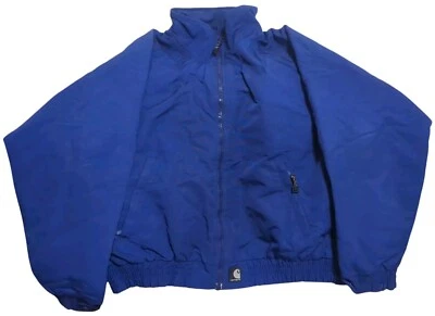 Vintage 90s Carhartt Blue Zip Parka Lined Jacket XL 033 - Image 1 of 4