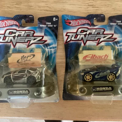 Sintonizador de coche Mattel Hot Wheels 2000 Honda Civic Si azul y plateado 2 de colección nuevo en caja Foto 1 de 2