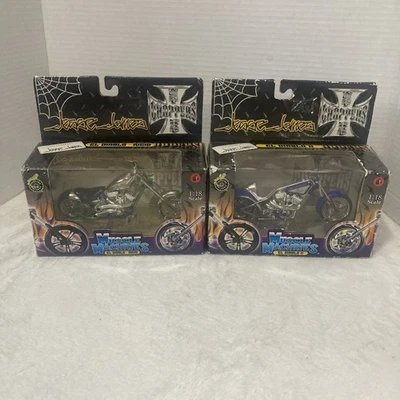 Two Jesse James West Coast Choppers El Diablo Rigid And El Diablo II 1:18 Scale - Image 1 of 4