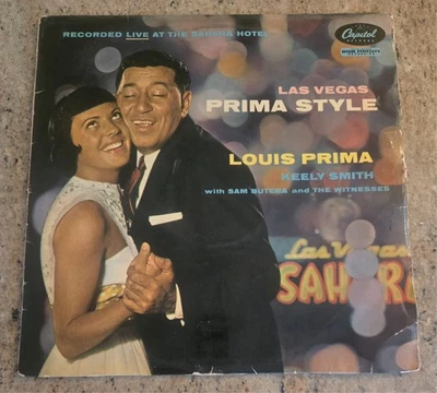 Louis Prima Keely Smith Las Vegas Prima Style Vinyl LP Capitol T1010 Great - Image 1 of 4