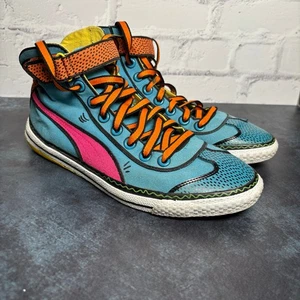 Puma 917 Mid Keith Haring Comic Pop Art Canvas Lifestyle Sneakers Size 8.5 - Picture 1 of 9