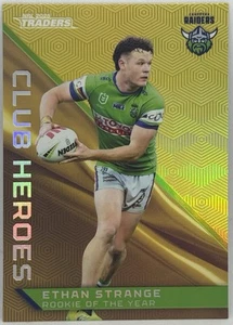 2025 NRL TRADERS TITANIUM PRIORITY CLUB HEROES RAIDERS ETHAN STRANGE #32 / 33 - Picture 1 of 2
