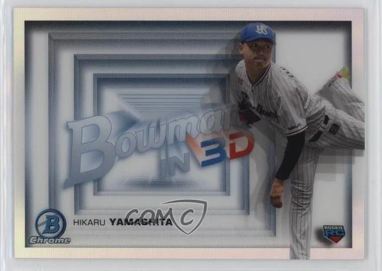 2022 Bowman NPB Nippon Professional Baseball Chrome Refractor Hikaru Yamashita - Image 1 of 2