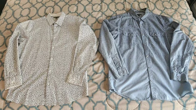 SET OF 2 INC International Concepts Mens Long Sleeve Button Up Shirts SZ XL - Image 1 of 4