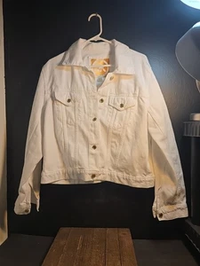 Michael Kors Damen Jeansjacke in der Farbe Weiß Größe XL Neuwertig!  - Bild 1 von 12