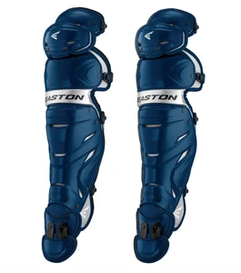 Easton ELITE X Catcher's Leg Guards Intermediate 15.5" Navy – Ages 12-15 NWT - Picture 1 of 7