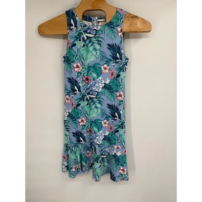 Tommy Bahama Darcy Blue Floral Hibiscus Haven Dress Sz S - Image 1 of 4
