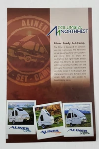 Folleto de autocaravana Aliner Columbia Northwest 2008 remolque de camping cámper plegable emergente - Imagen 1 de 3