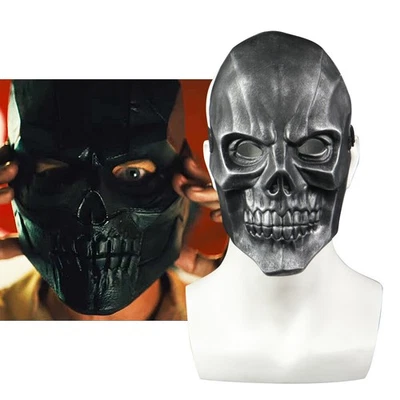 Cosplay Birds of Prey Harley Quinn Black Mask Batman Enemy Skull Mask Halloween - Image 1 of 4