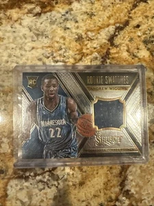 2014-15 Panini Select - Rookie Swatches #6 Andrew Wiggins /199 (MEM, RC) - Foto 1 di 3