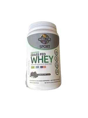 Garden of Life Sport Certified Grass Fed Whey Protein - Chocolate 9/2026 24.33oz - Image 1 of 3