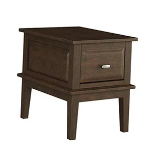  Terza Brown Cherry End Table - Picture 1 of 7