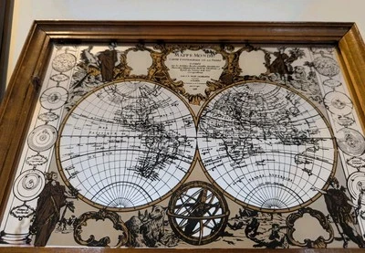 Carpeta espejo bar vintage Monde Du Globe Foto 1 de 4