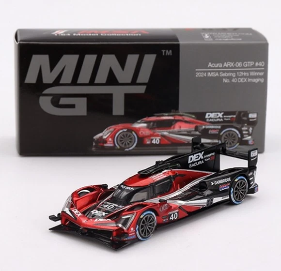 Mini GT MGT00837LHD Acura ARX-06 GTP #40 Wayne Taylor Racing With Andretti 20...