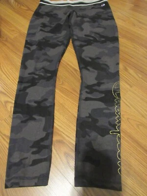 CAMPEÓN, LEGGINGS MUJER NEGRO/GRIS ALGODÓN BL CAMUFLAJE CINTURA ELÁSTICA, TALLA L Foto 1 de 4