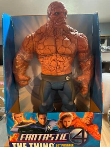 Figurine articulée posable The Thing Marvel Fantastic 4 Four 26 pouces énorme RARE GÉANT NEUF DANS SA BOÎTE - Photo 1/2