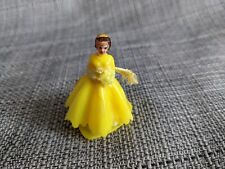 Vtg Girl 2 3/4" H Hard Plastic Toy Hong Kong  KT Prom Gown topper pageant heart