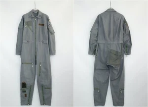 Aeronautica Militare Italiana Vintage Gray Flyers Jumpsuit Coverall - Picture 1 of 23