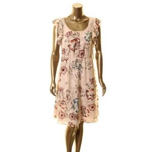 LAUREN RALPH LAUREN Women's Petites Jacquard Drawstring Waist Dress TEDO - Picture 1 of 2