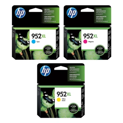 Genuine HP 952XL Black Cyan Magenta Yellow High Yield Ink Cartridges Original - Image 1 of 4