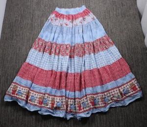 Maxi Falda Western Hebillas De Colección Para Mujer S Cottagecore Granja Dulce Moda - Imagen 1 de 10