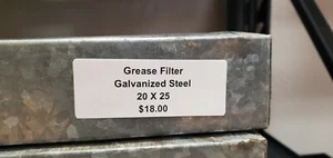 Entstörsystem Haube verzinkter Stahl Fettfilter 20" x 25" BRANDNEU - Bild 1 von 2