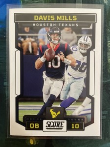 2023 Score Base #1 Davis Mills (shipped In Toploader)