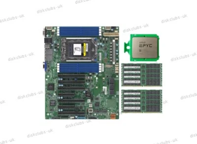 Supermicro H12SSL-i  Motherboard With AMD EPYC 7282 CPU, 16GB-512GB 2133P RAM - Image 1 of 3