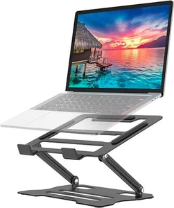Laptop Tablet Stand Universal Adjustable Carbon Steel Computer Ergonomic - Picture 1 of 7