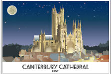 Canterbury Cathedral World Heritage Mother Church Travel/Railway Print A4 A3  A2