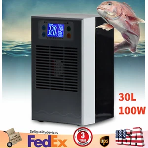 Enfriador de agua para acuario de 100 W ¡Enfriador de tanque de camarones para peces máquina de enfriamiento de calefacción 30 L! - Imagen 1 de 12