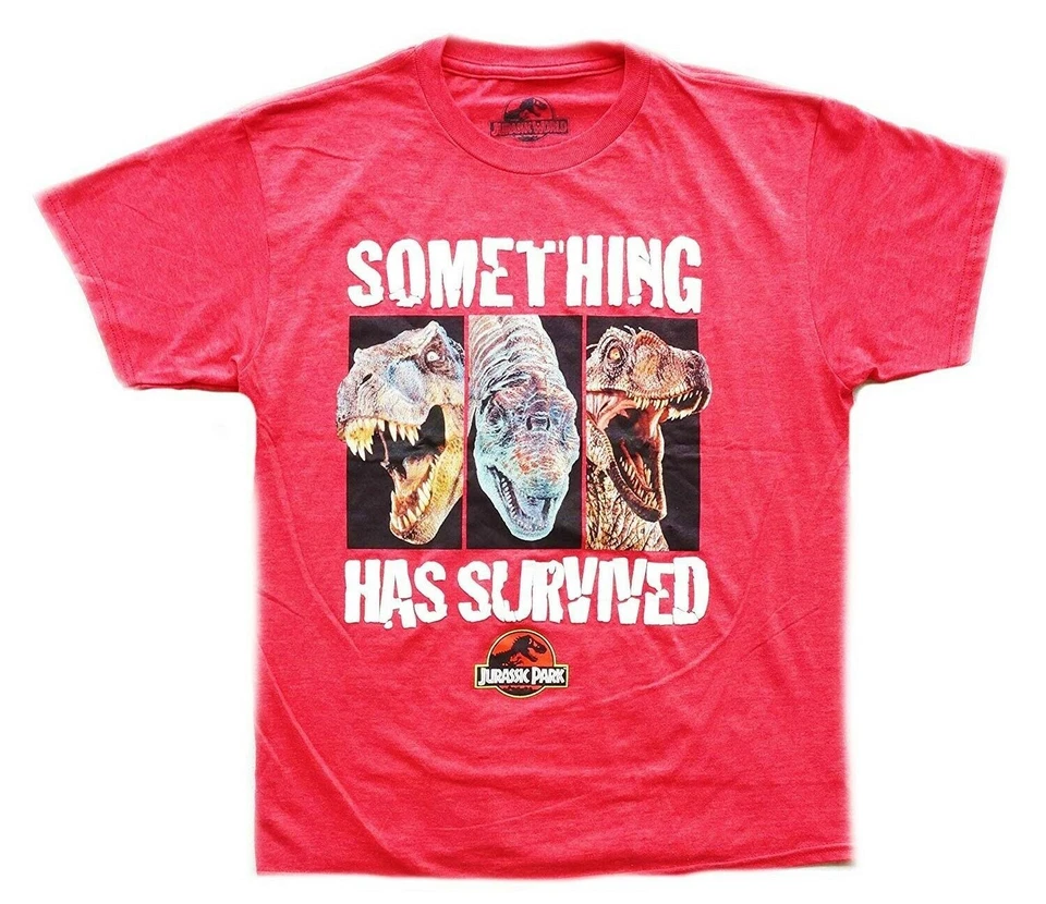 Camiseta JURASSIC WORLD PARK Roja Confort Activa NUEVA Niños Talla 8 o 10-12 $18 Foto 1 de 1