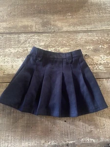 Izod Navy Blue Pleated Uniform Skirt Girl's Skort Size 7  6 Euc School - Picture 1 of 3