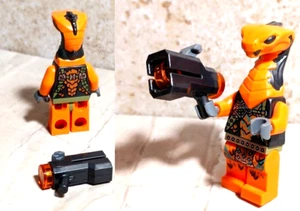 New LEGO Ninjago SNEAKY SNAKE Minifigure with Shooting Weapon two caps Included - Picture 1 of 1