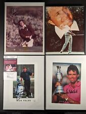 Framed Signed Nick Faldo Ray Floyd Fuzzy Zeller Autograph PGA Masters 
