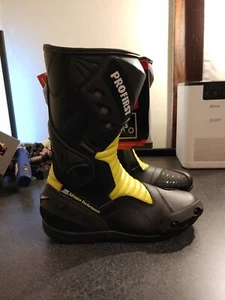 Profirst Motorcycle Motorbike Waterproof Boots Upper Leather Protection Shoes 8s - Picture 1 of 5