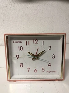 OROLOGIO ANTICO DA TAVOLO SVEGLIA ANTICA A CORDA MECCANICA VINTAGE - Foto 1 di 6
