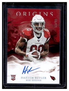Autógrafo de novato Origins 2019 rojo #16 Hakeem Butler automático Cardinals/99 - Imagen 1 de 2